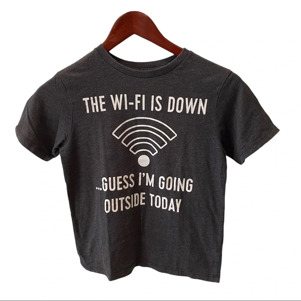 Childrens Place TCP Wi-Fi Is Down, Guess I’m going Outside Funny TShirt M